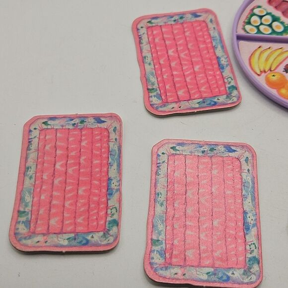 Vtg Barbie Sweet Roses Dining Lazy Susan Vegetable Platter Replacement Parts 80s - Picture 15 of 16